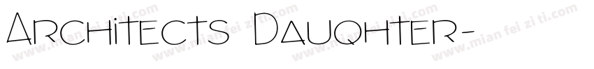 Architects Dauqhter字体转换